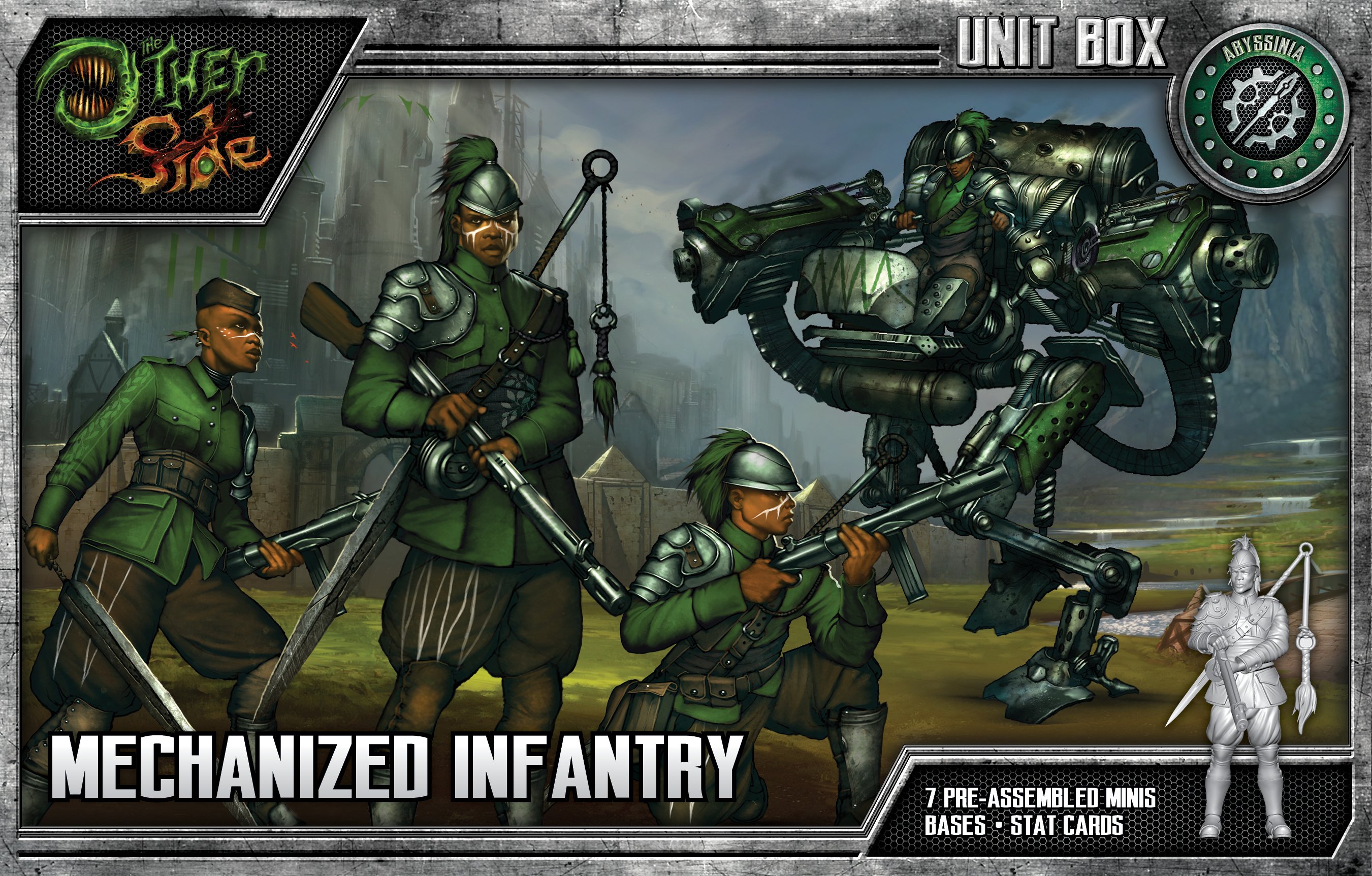 mechanized infantry front of box