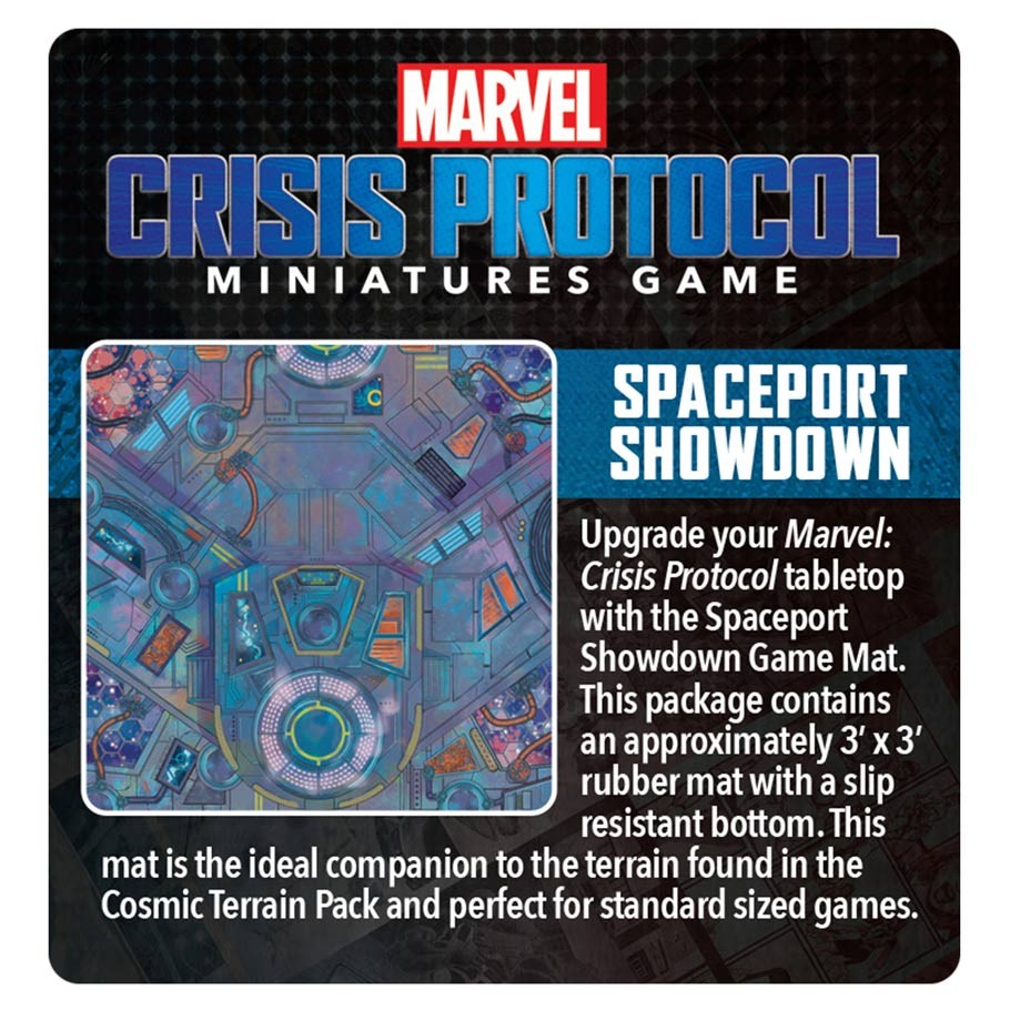 Package of space port show down game mat