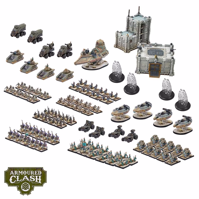 battle group contents including infantry vehciles and terrain