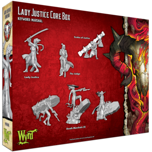 Back of lady justice core box