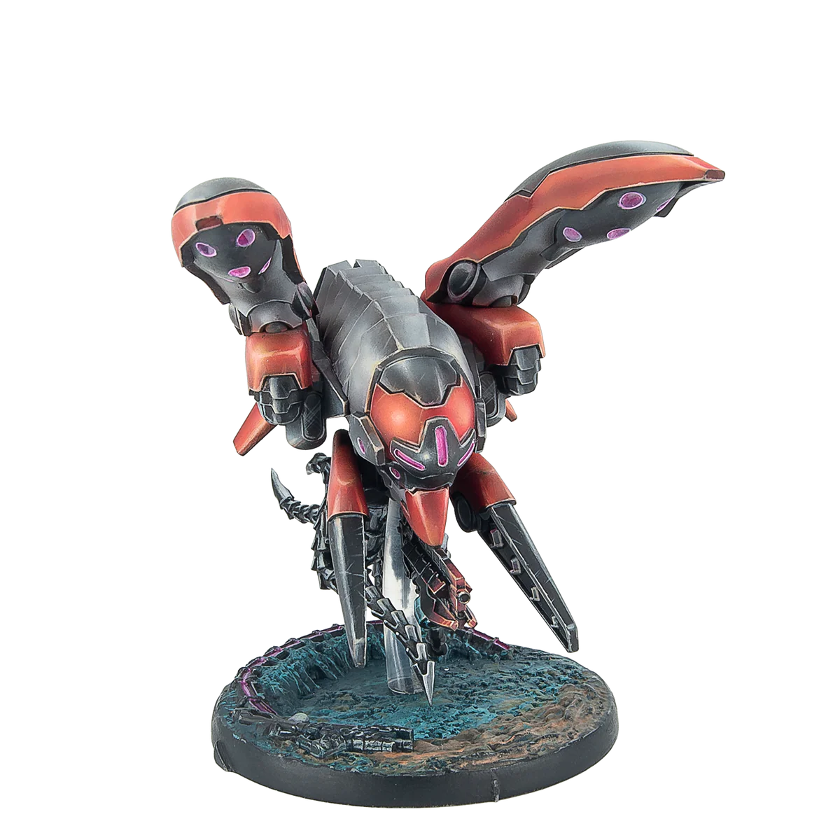 beetle themed flying robot painted miniature