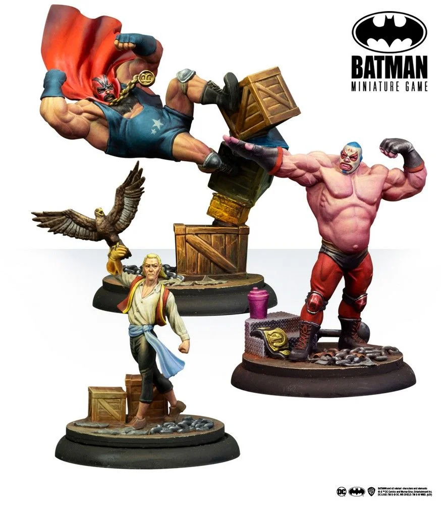 bird and wrestlers painted models