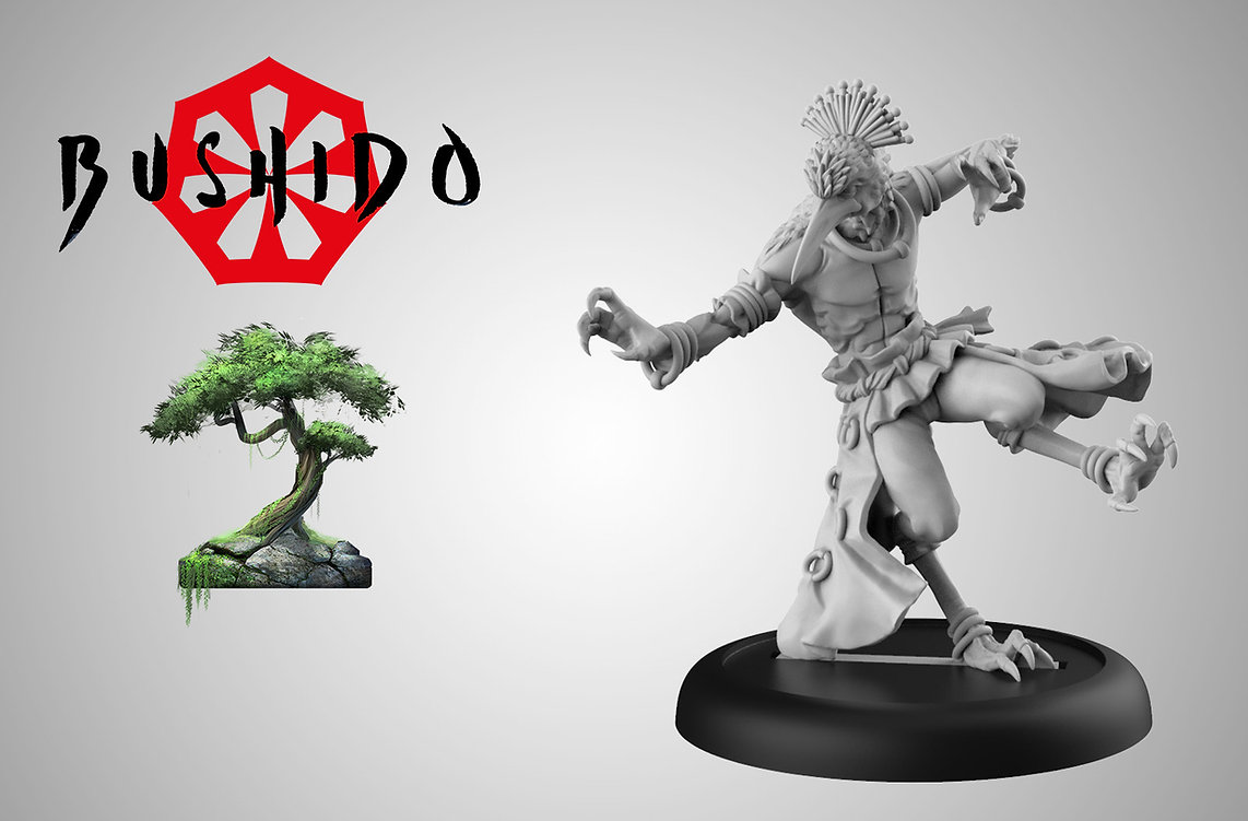 bird man with crest model render