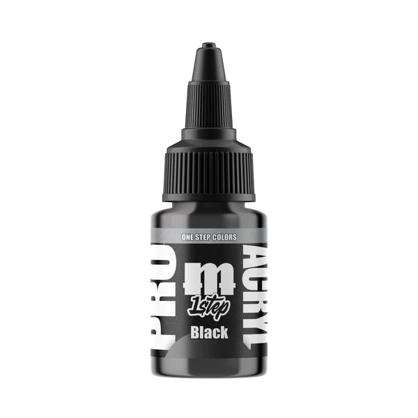 black paint bottle