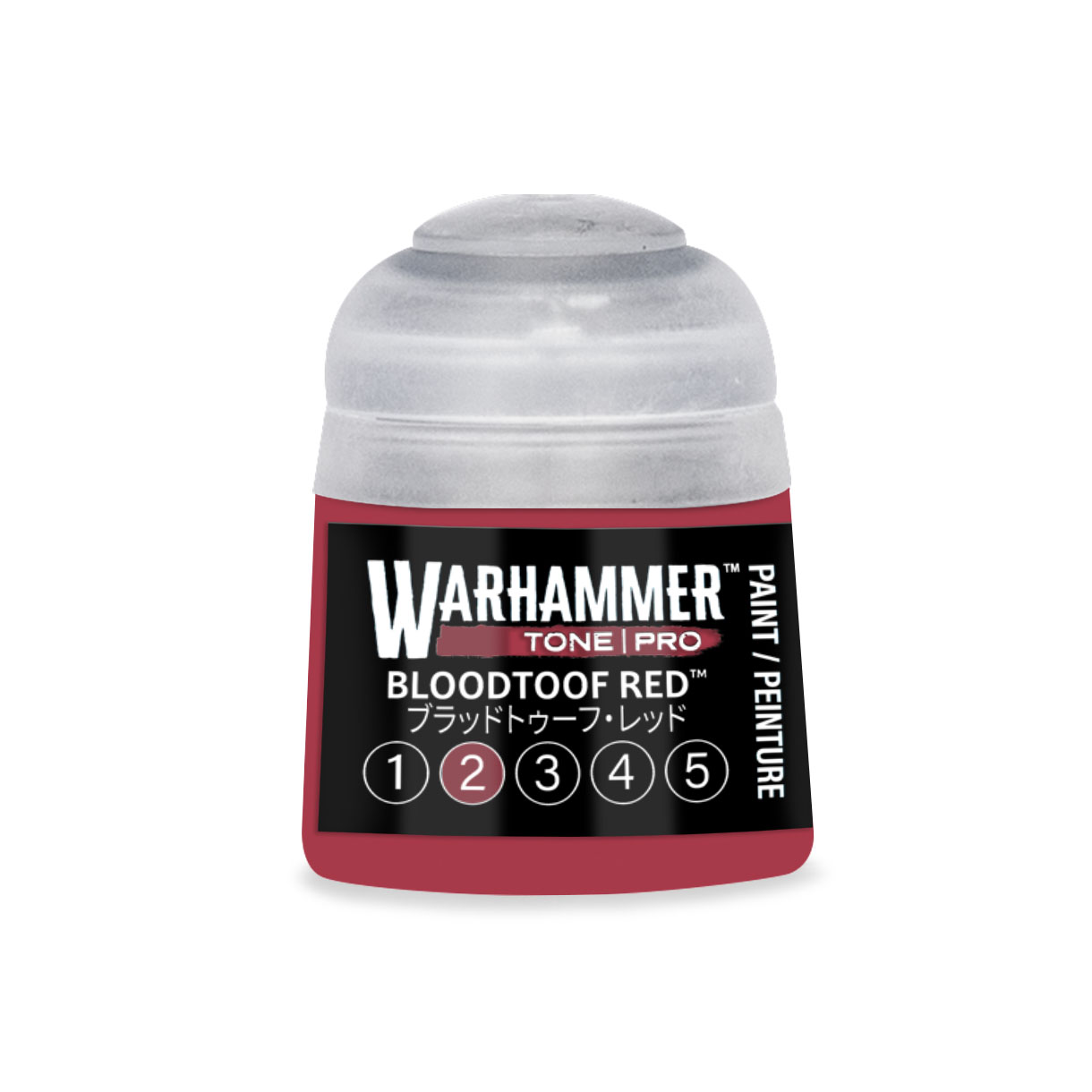 pot of dark red paint