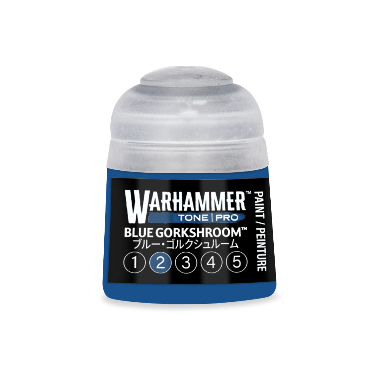 pot of dark prussian blue paint