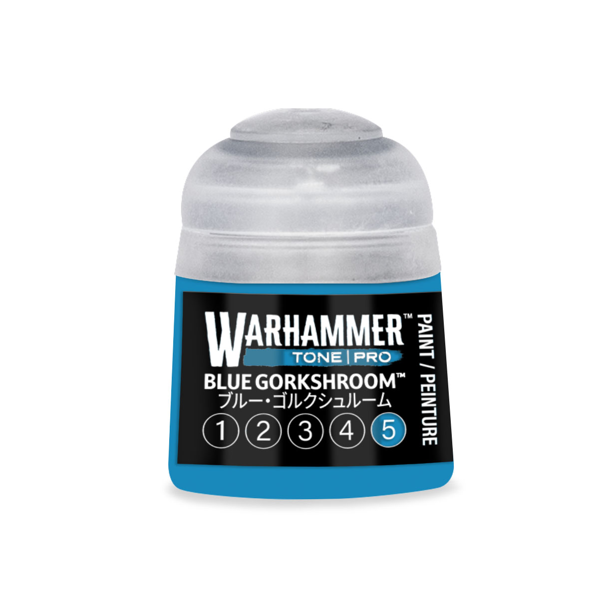 pot of bright blue paint