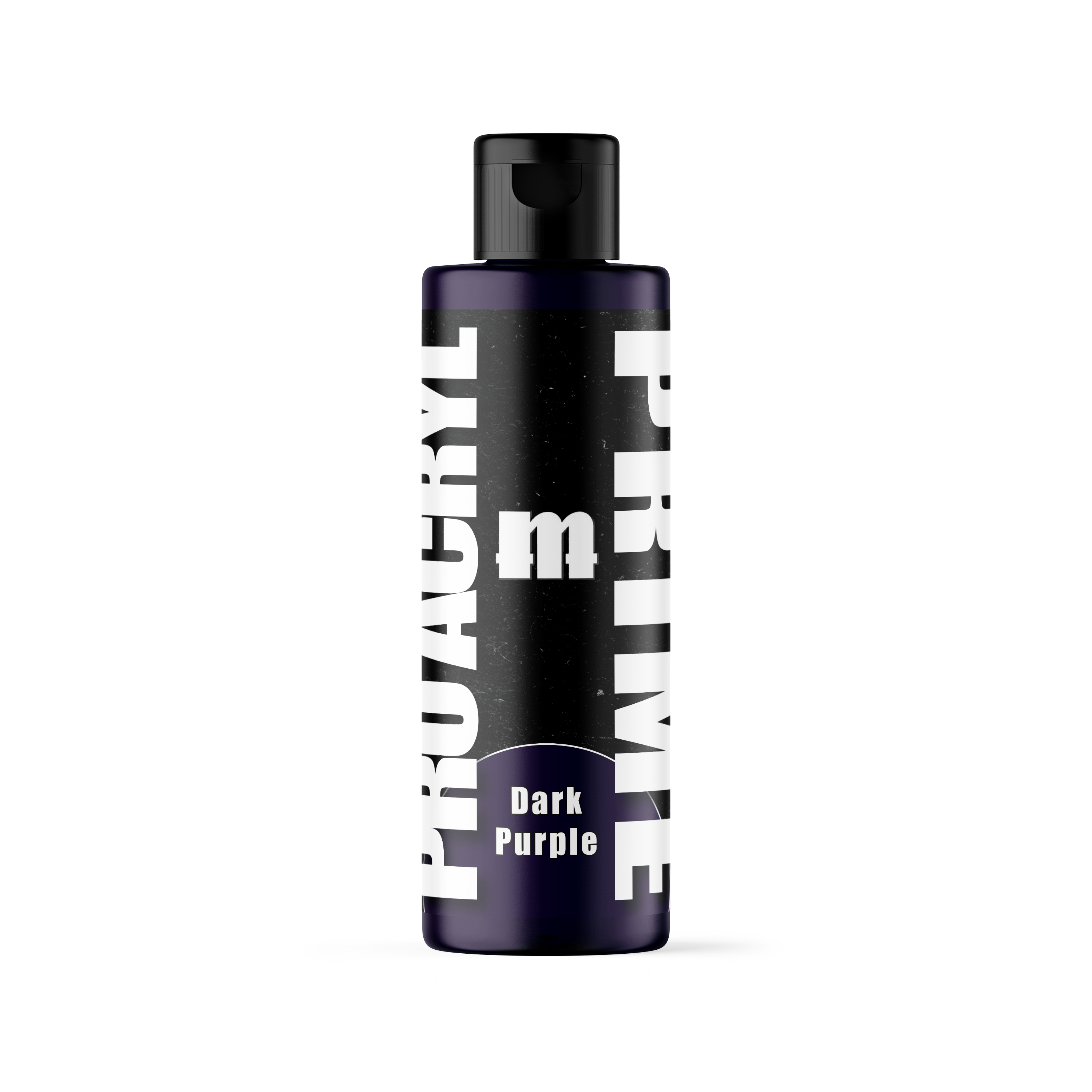 bottle of dark purple paint