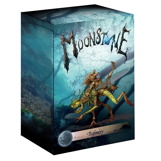 box art featuring gnome handing on to large bug monster