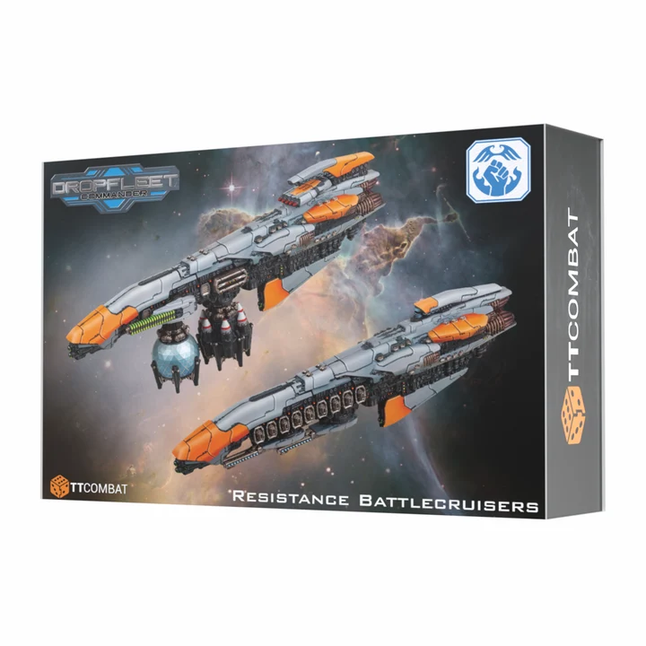 box art featuring grey and orange space ships