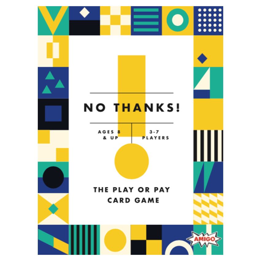 box art for no thanks, the play or pay card game