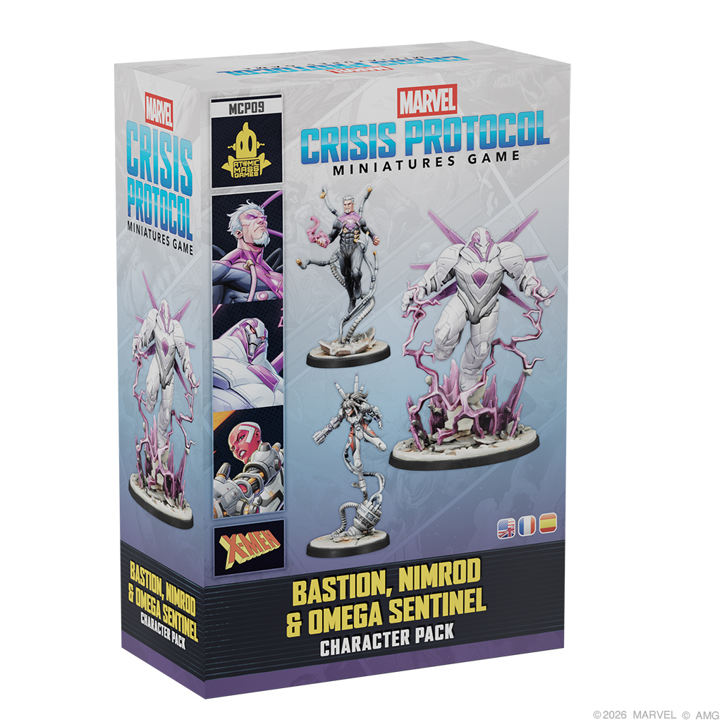 box featuring painted bastion nimrod and omega sentinel miniatures