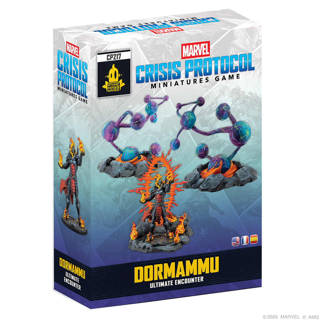 box featuring painted dormammu miniature