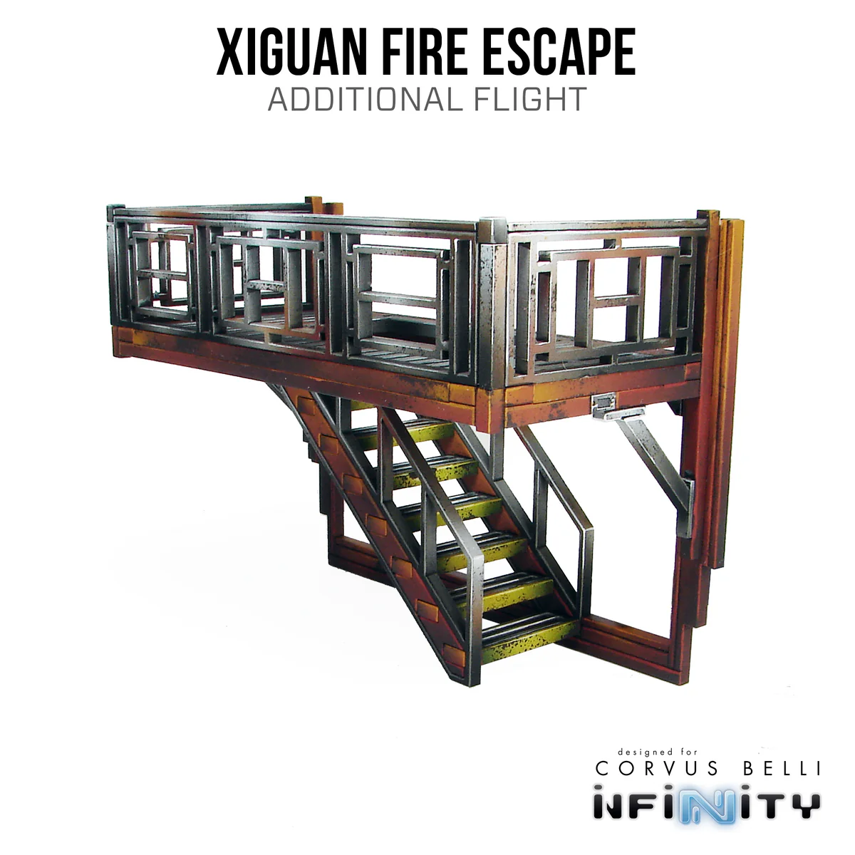 built additional flight of stairs