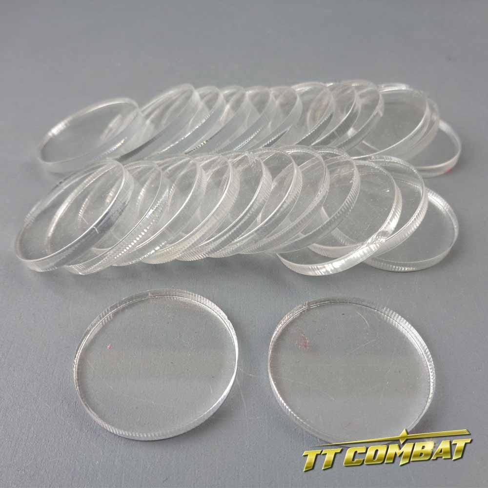 clear acrylic round bases 25 millimeter