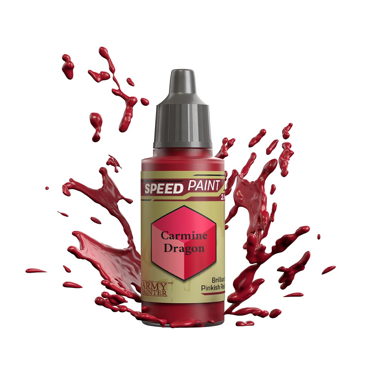 carmine dragon paint bottle