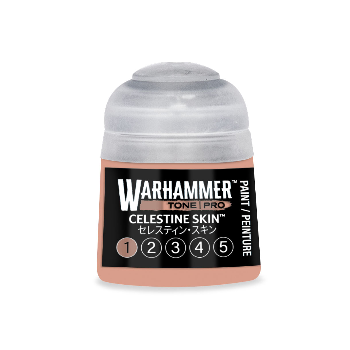 pot of dark peach paint