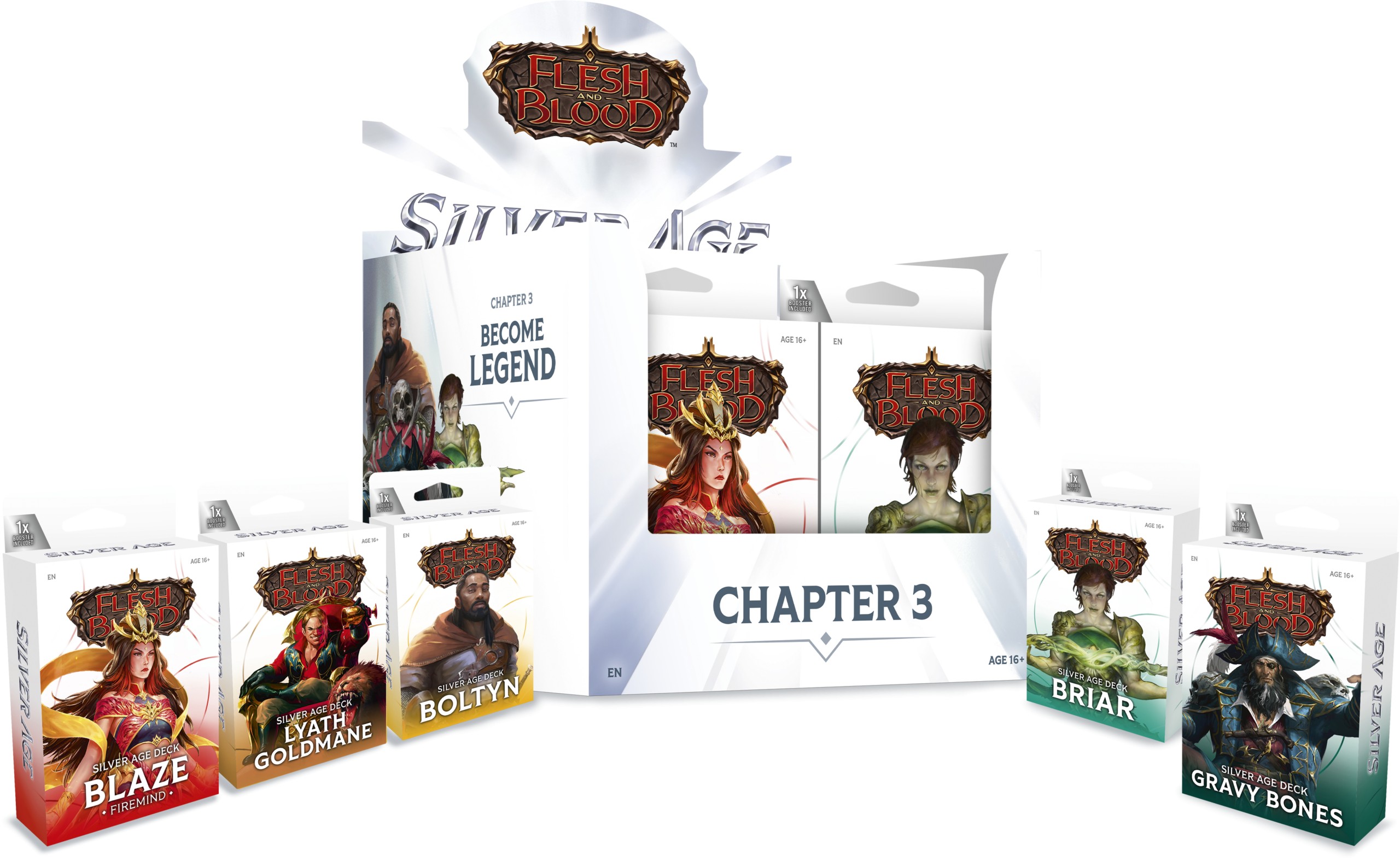 chapter 3 displays with five individual decks