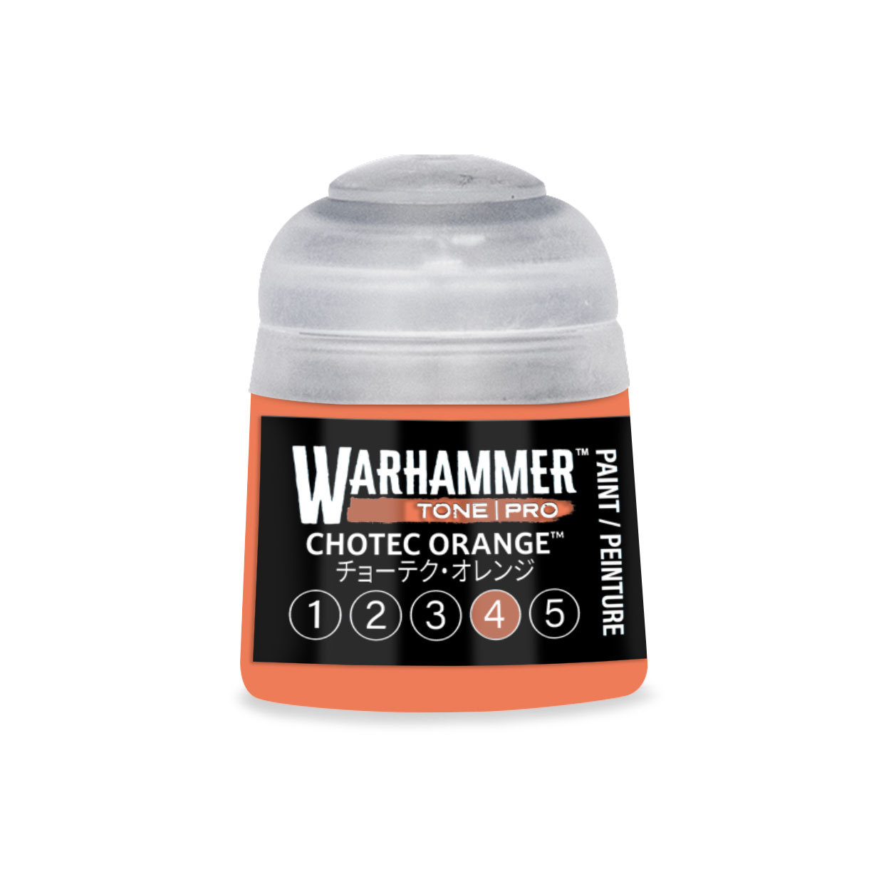 pot of bright orange paint