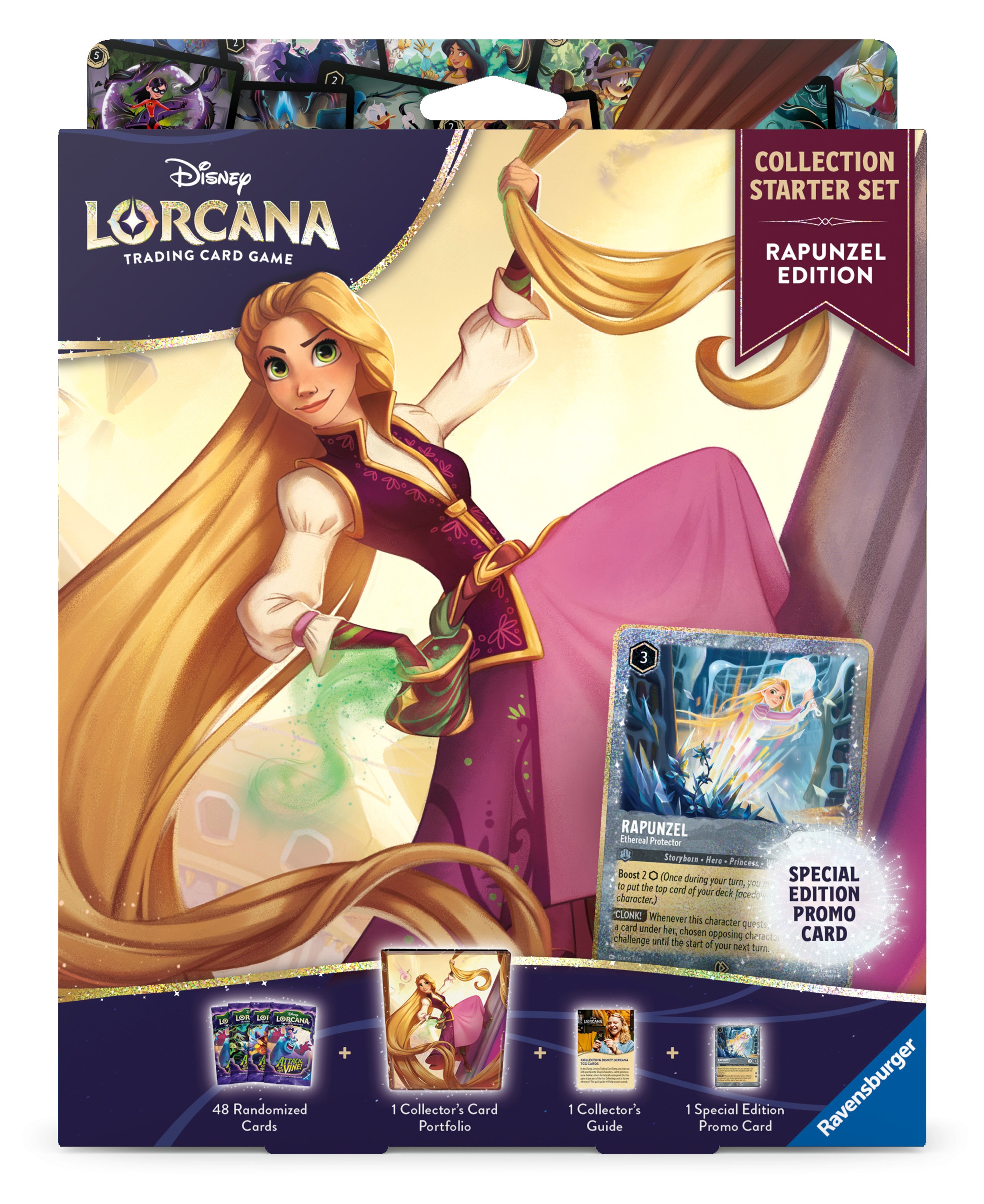 collection starter front of box featuring rapunzel