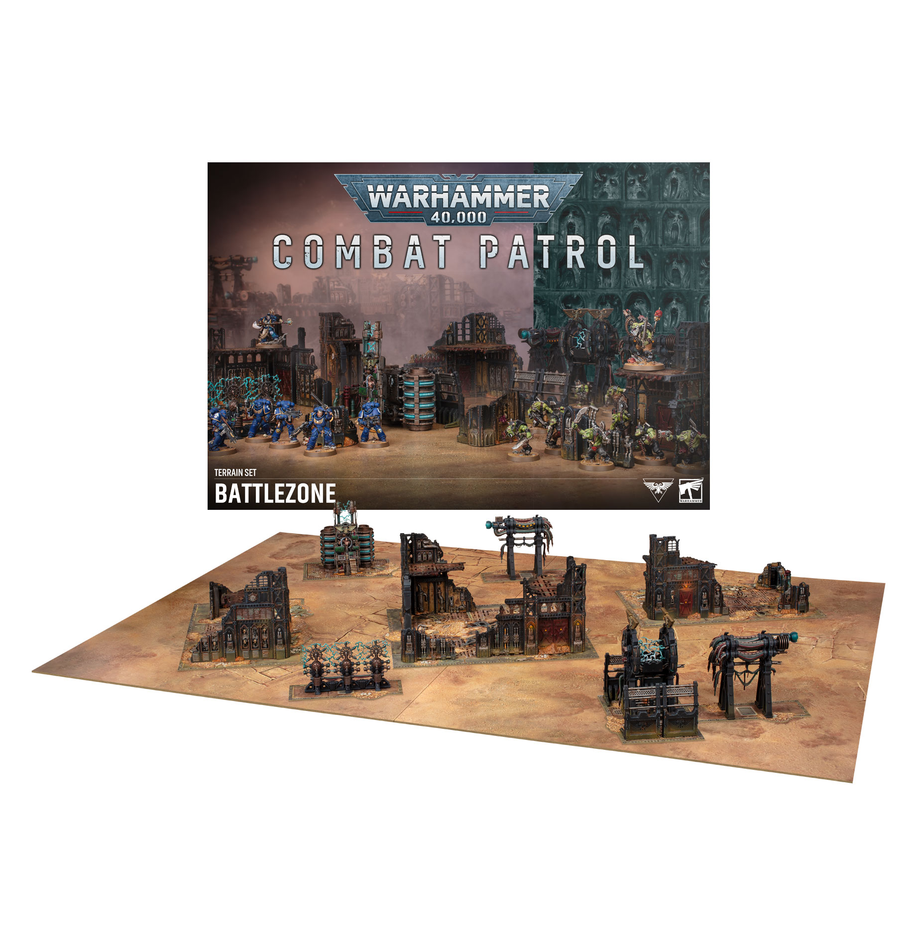combat patrol battle zone assembled and painted terrain