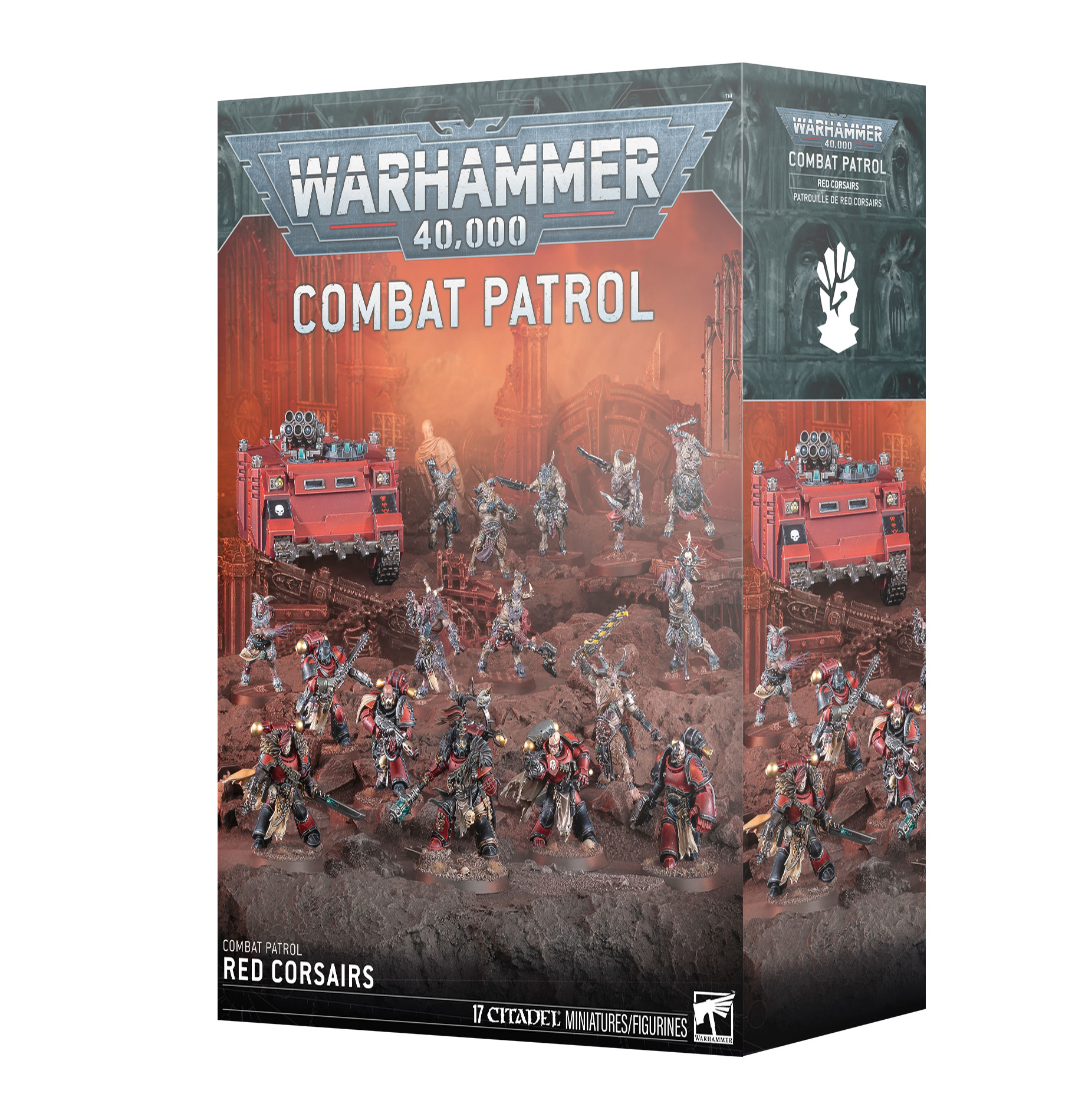 combat patrol red corsairs front of box