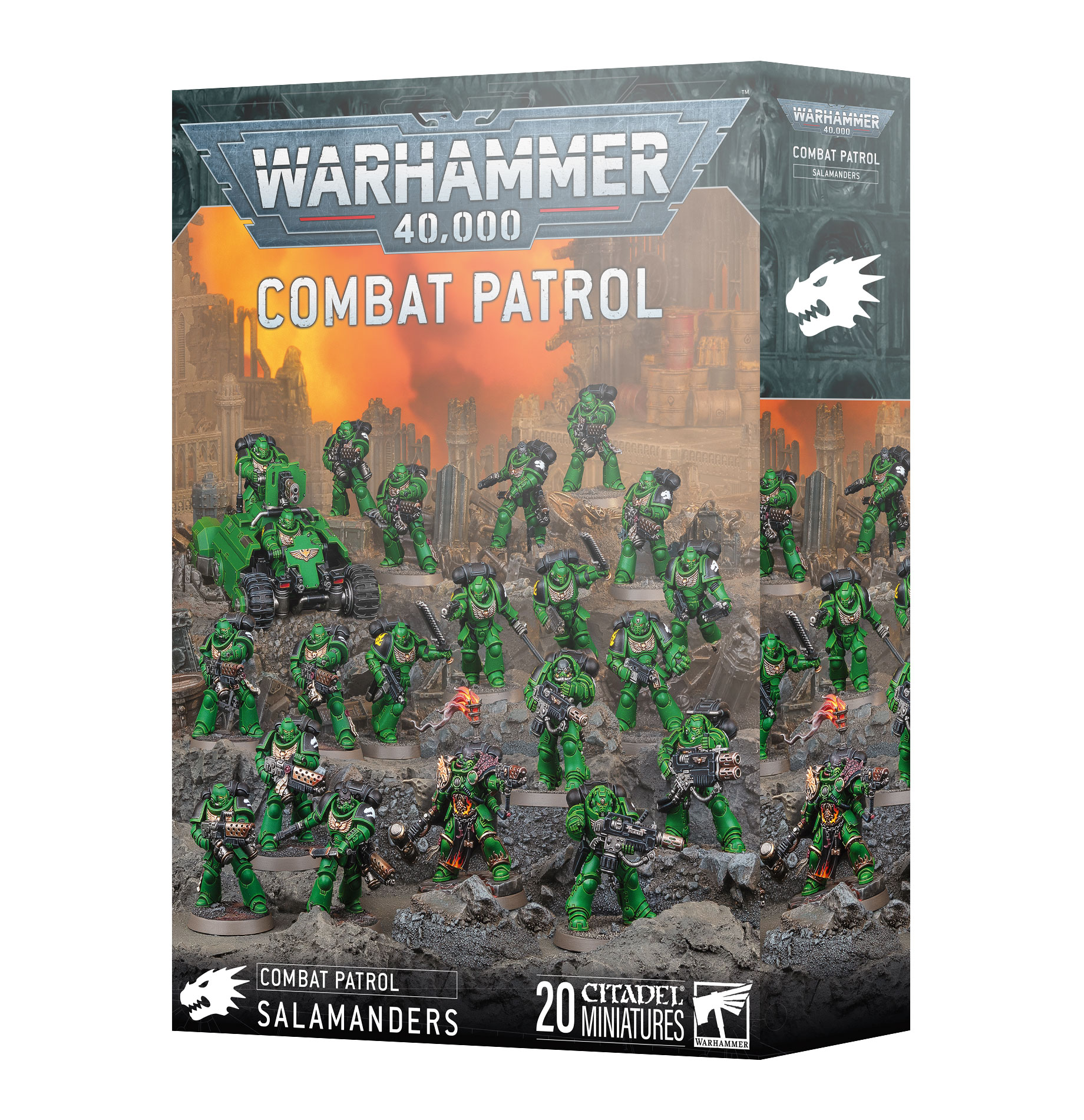 combat patrol salamanders front of box