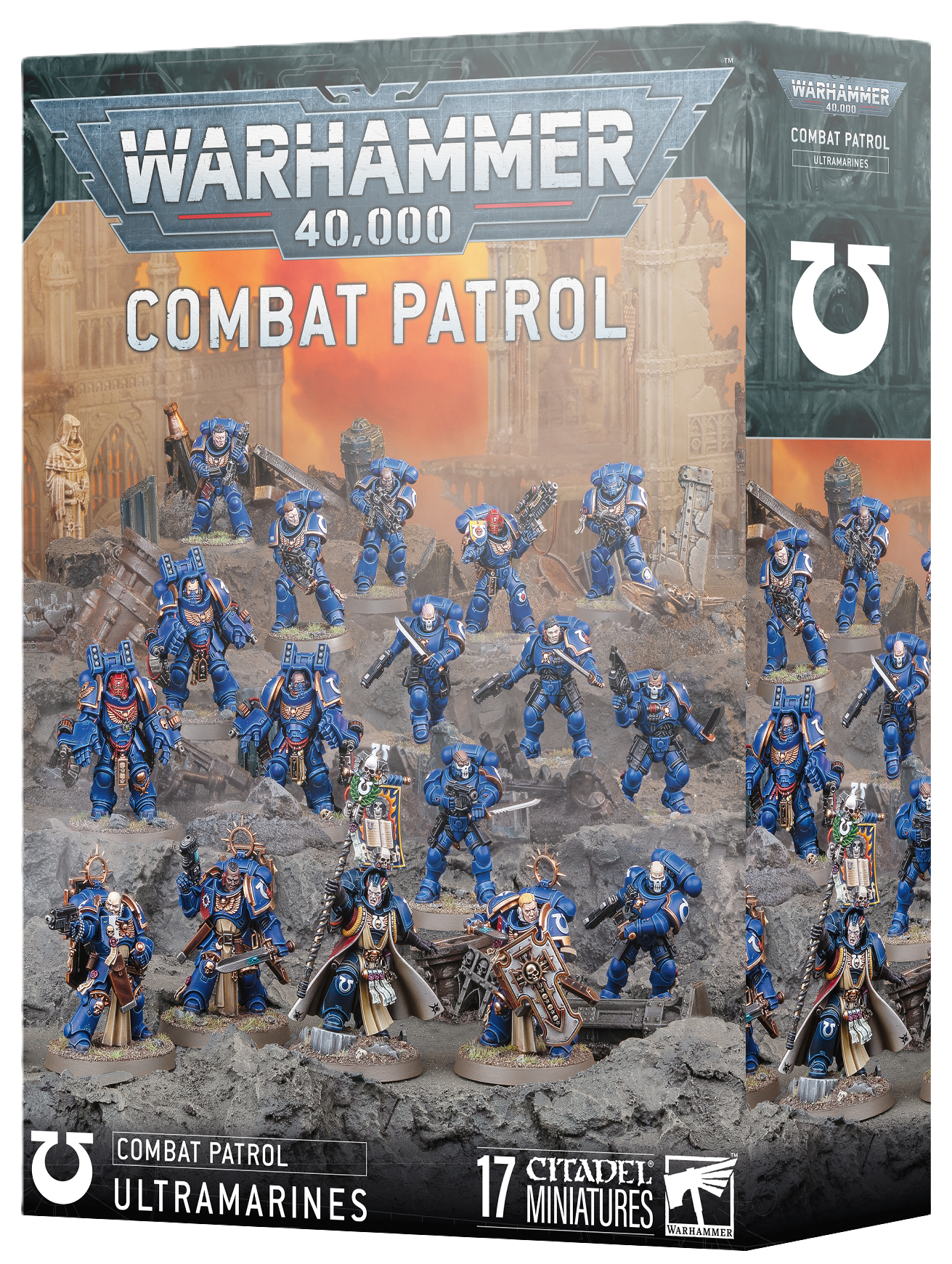 combat patrol ultra marines front of box