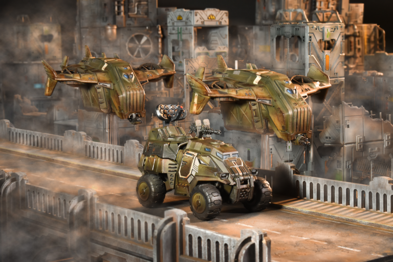command vehicle battle group painted models