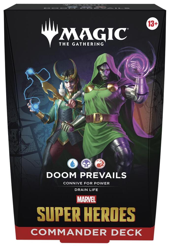 commander deck box featuring doom and loki