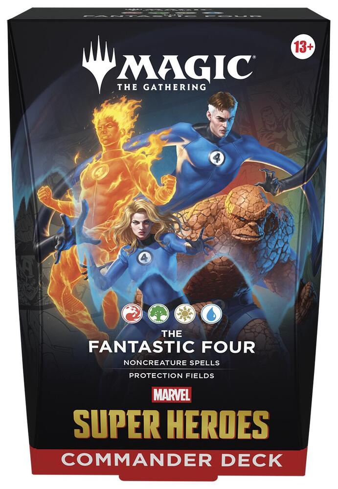 commander deck box featuring the fantastic four
