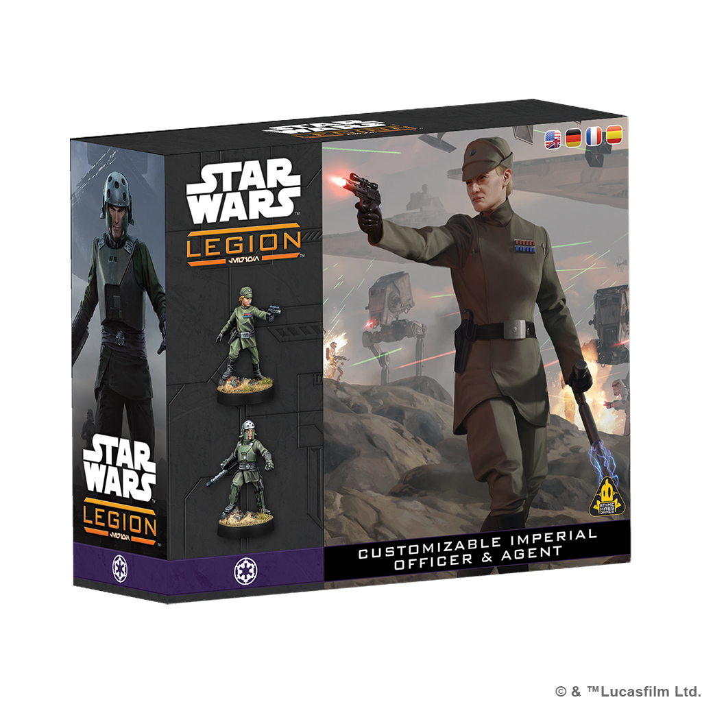 customizable imperial officer and agent front of box