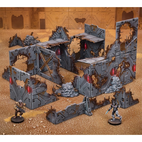 battle field ruins painted terrain