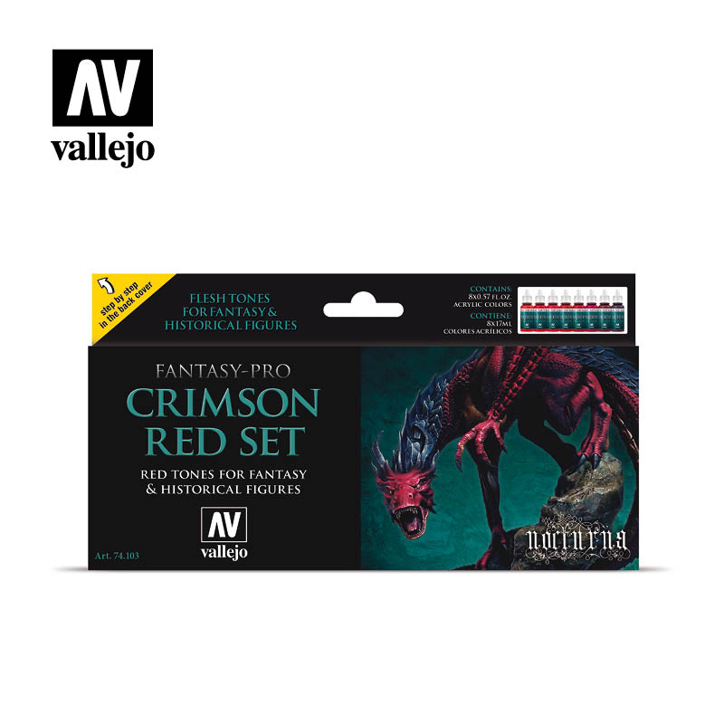 crimson red set box