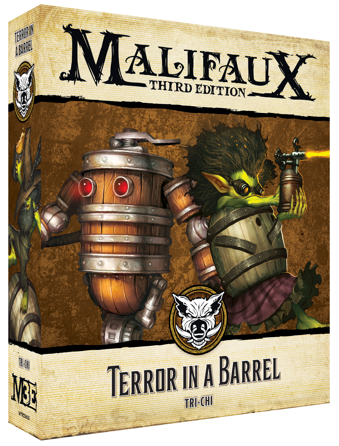 terror in a barrel front of box