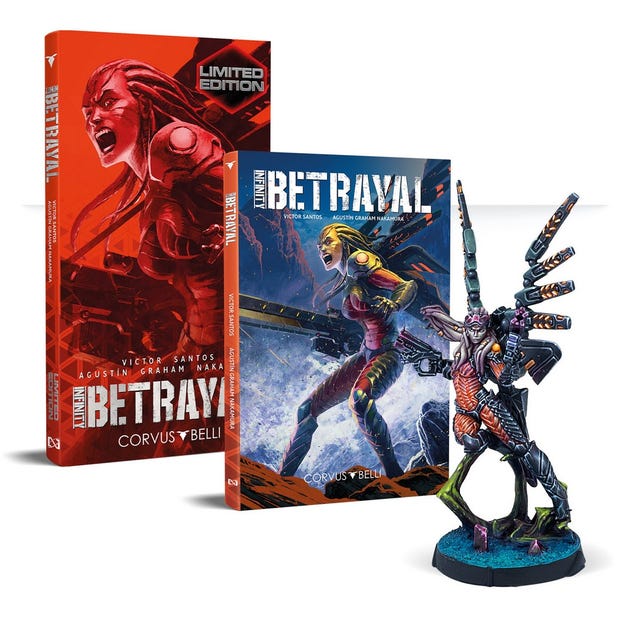 infinity betrayal cover and model