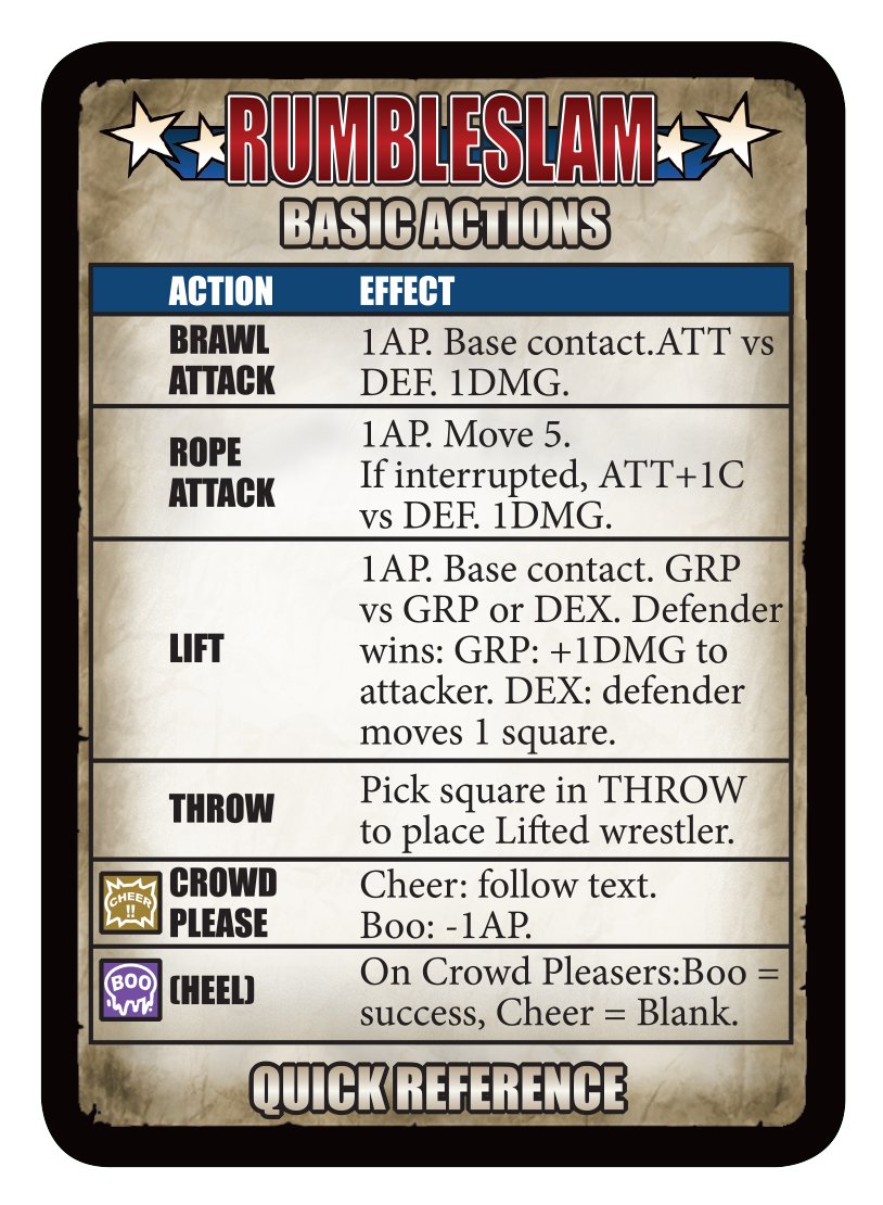 Rumbleslam basic action card