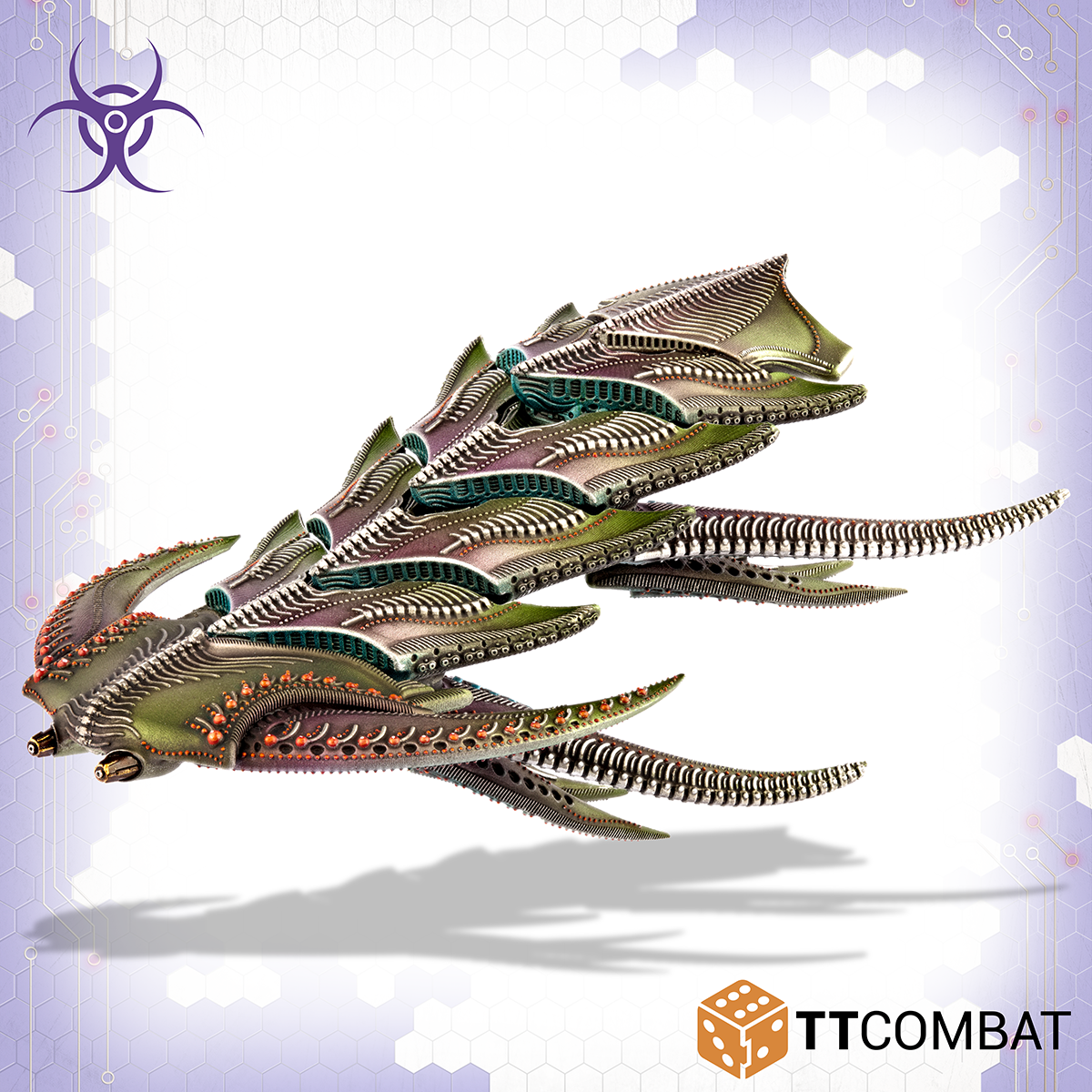daemon battle ship painted model