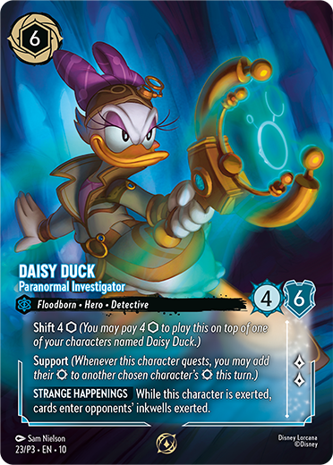 daisy duck promo card
