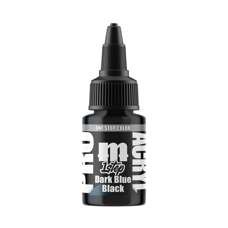 dark blue black paint bottle