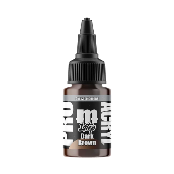dark brown paint bottle