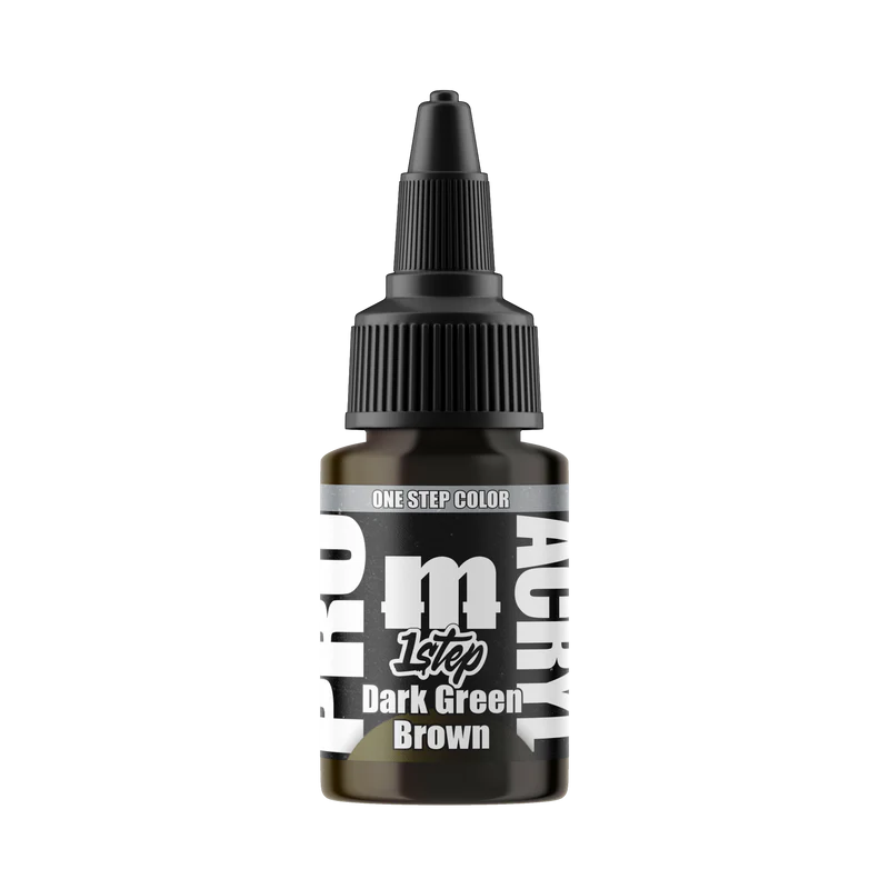 dark green brown paint bottle