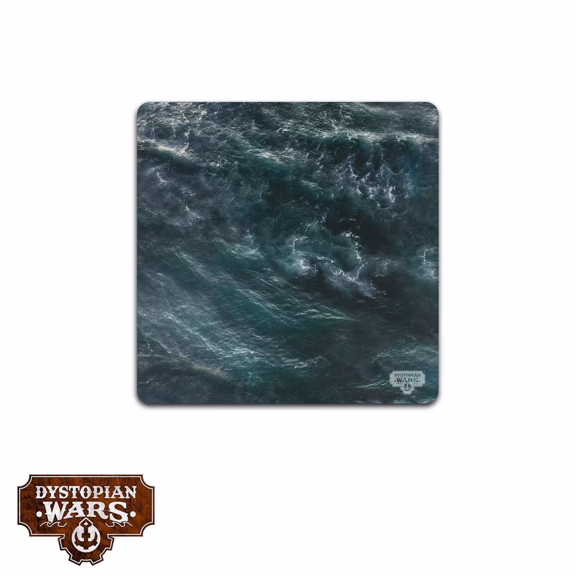 dark green grey water pattern square mat