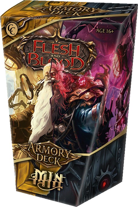 deck pack featuring art of steampunk wizard with light and dark half