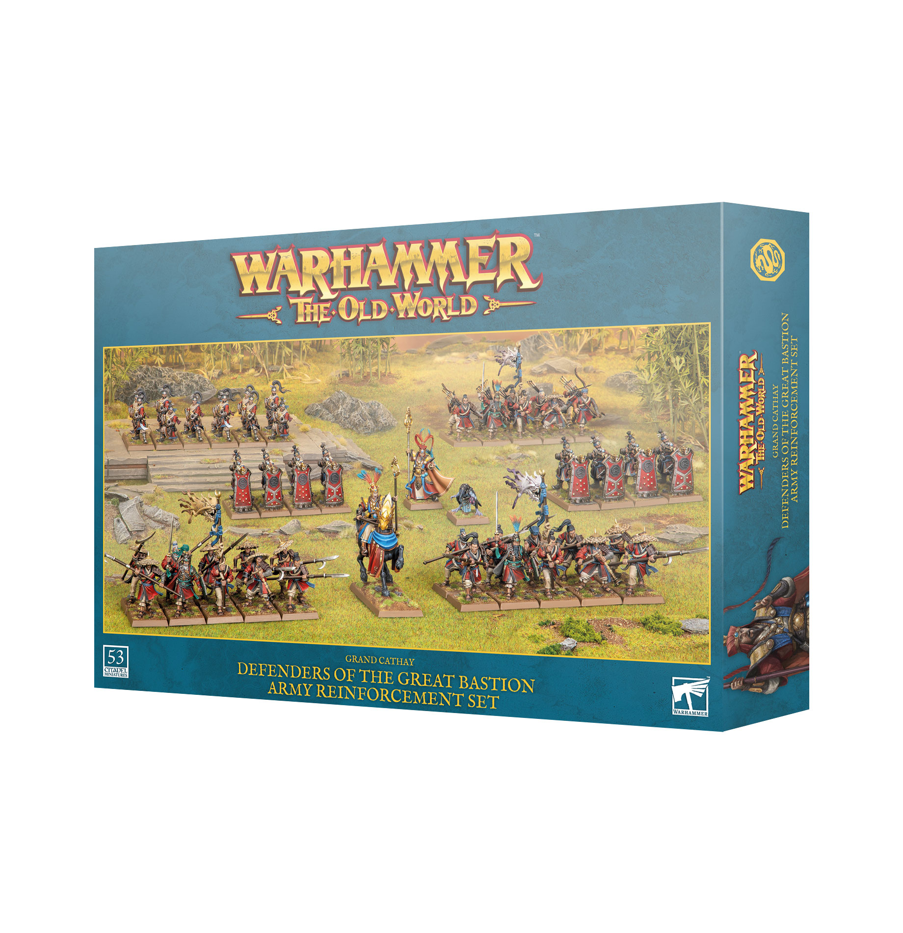 defenders of the great bastion army set front of box