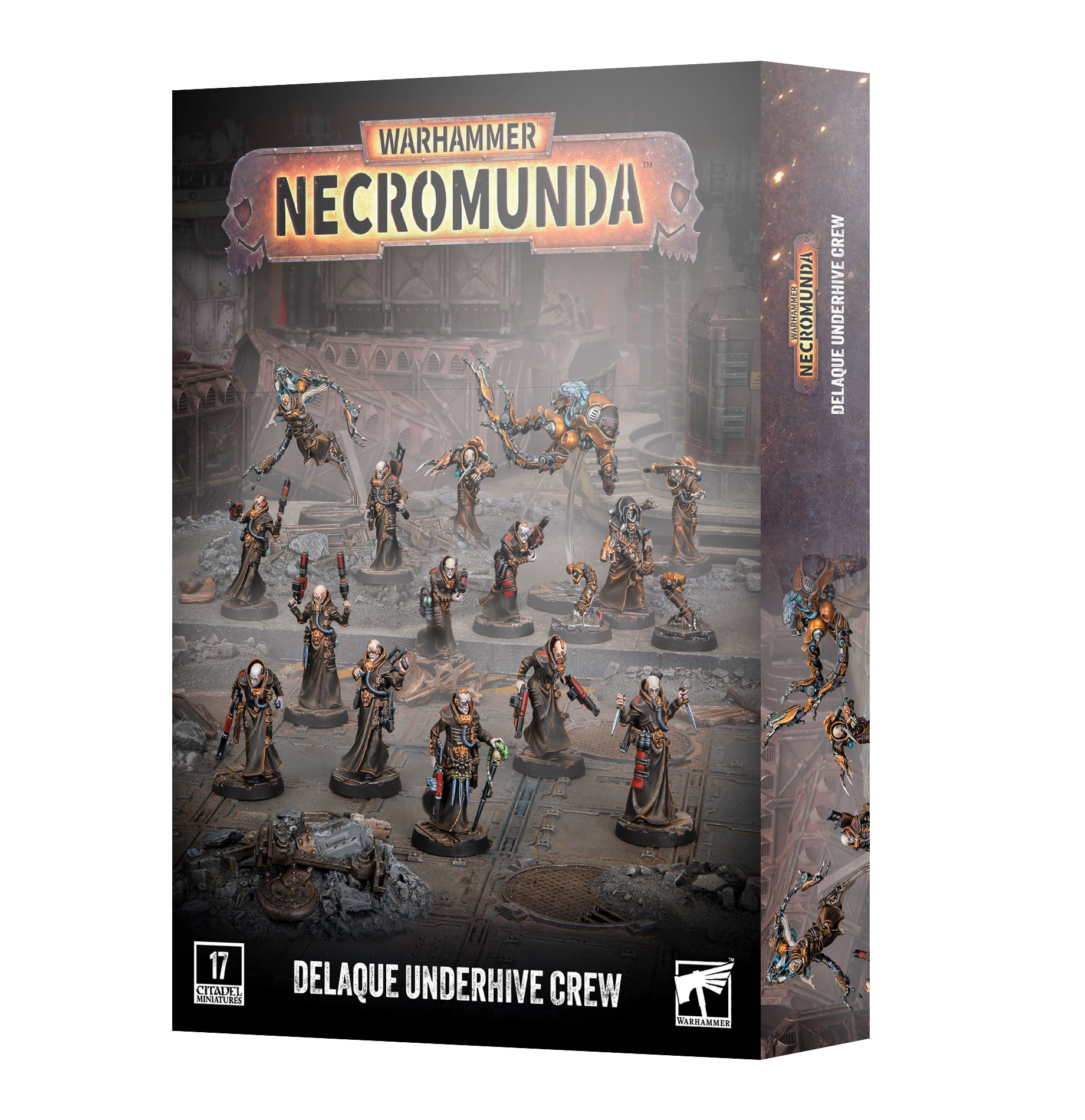 delaque under hive crew front of box