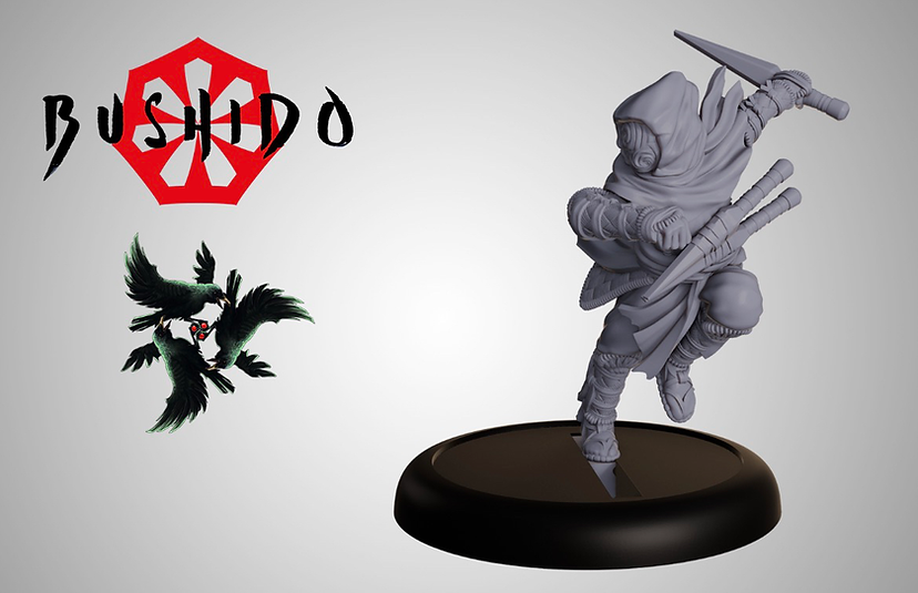 digital render of masked ninja