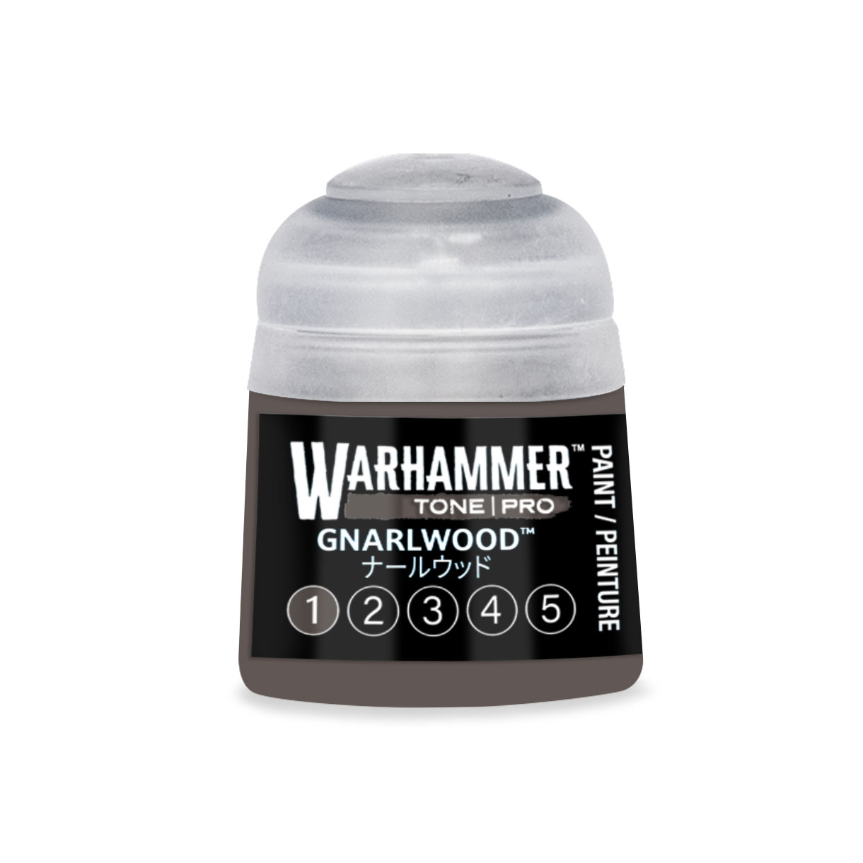 digital render of pot of dark greyish brown paint
