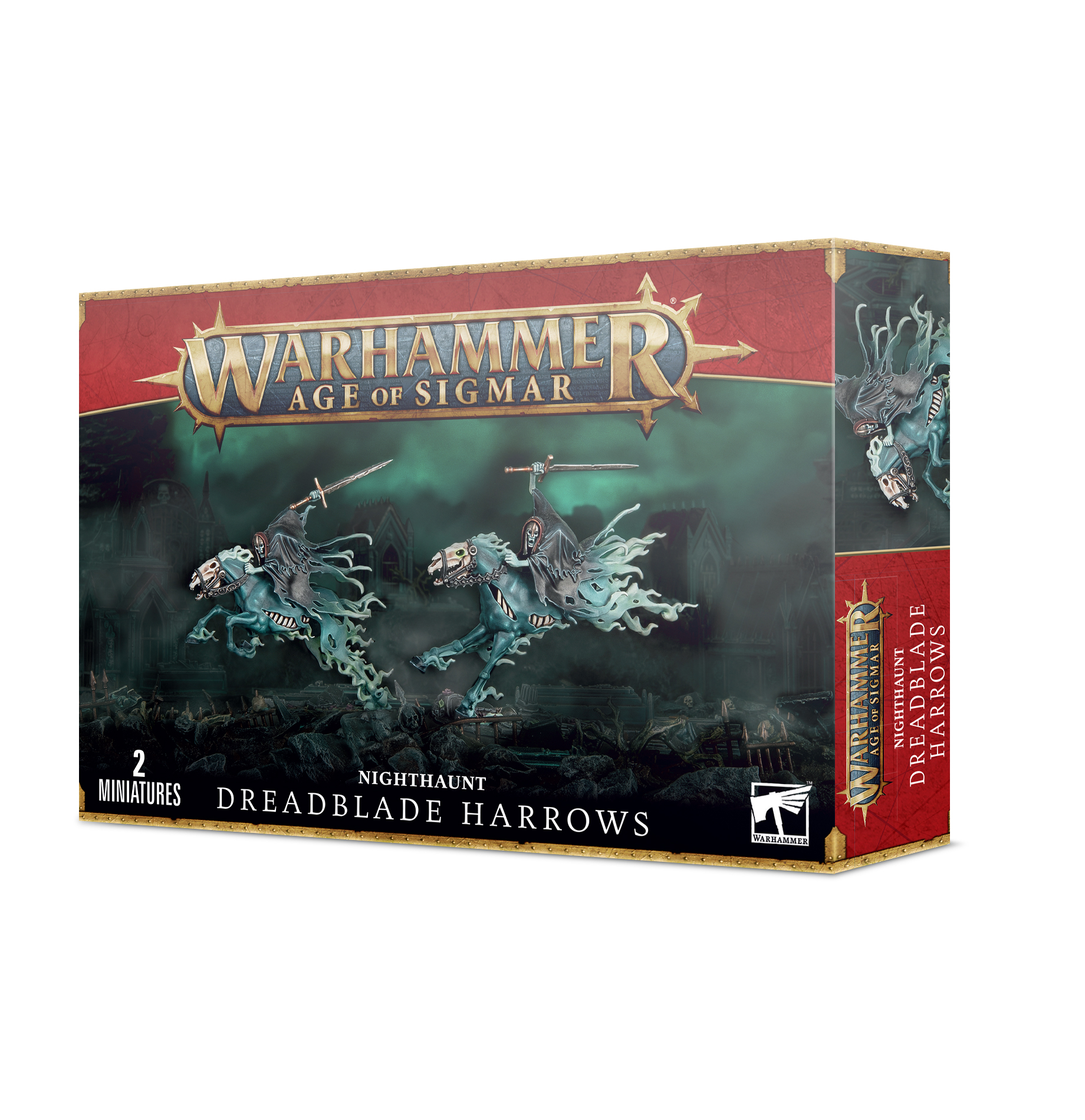 dread blade harrows front of box