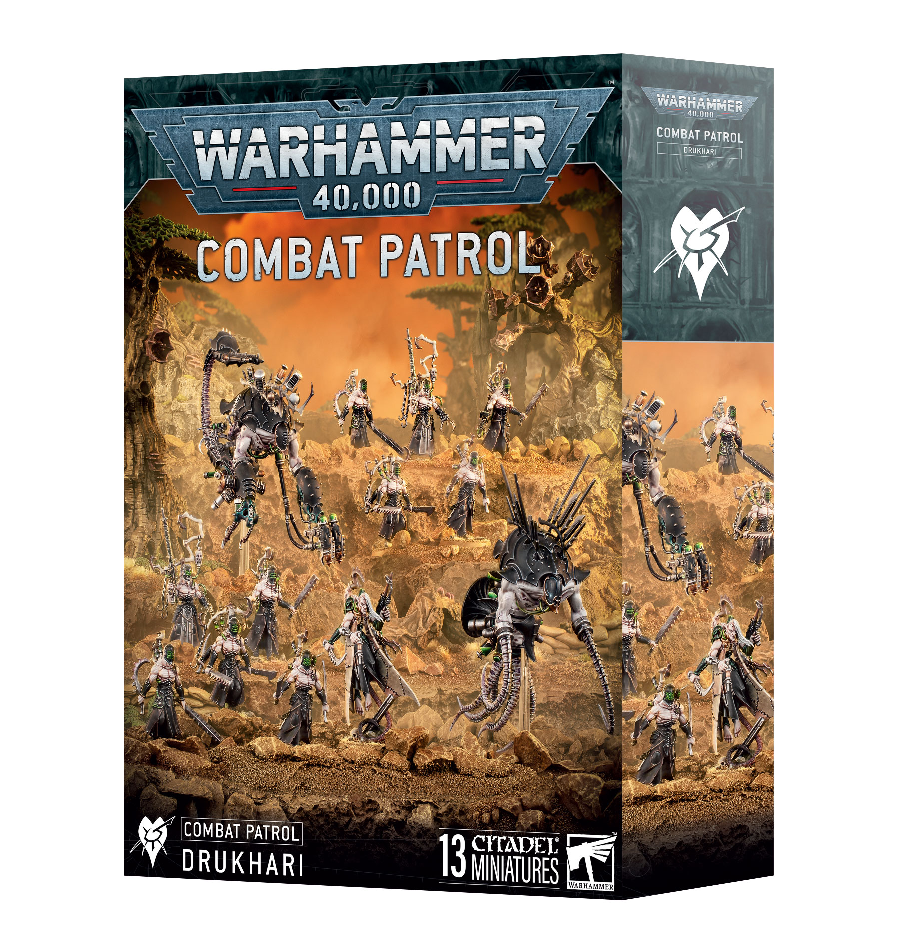 drukhari combat patrol front of box